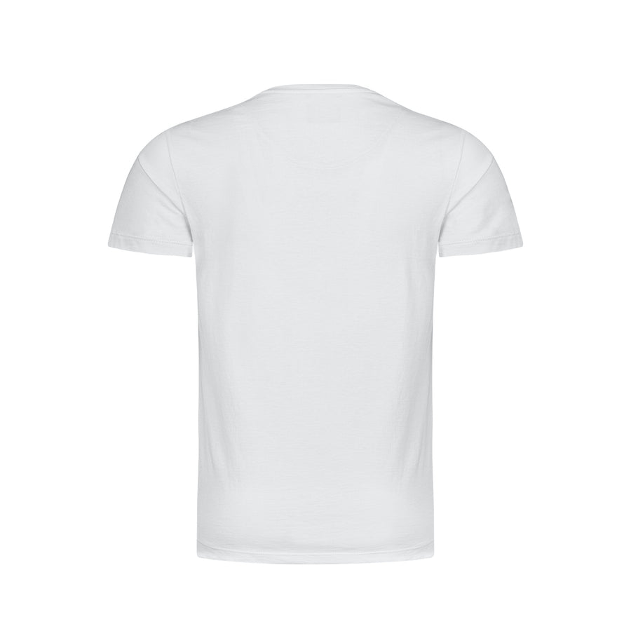 Iconic 1/2 Arm T-Shirt weiß + Logo in Schwarz