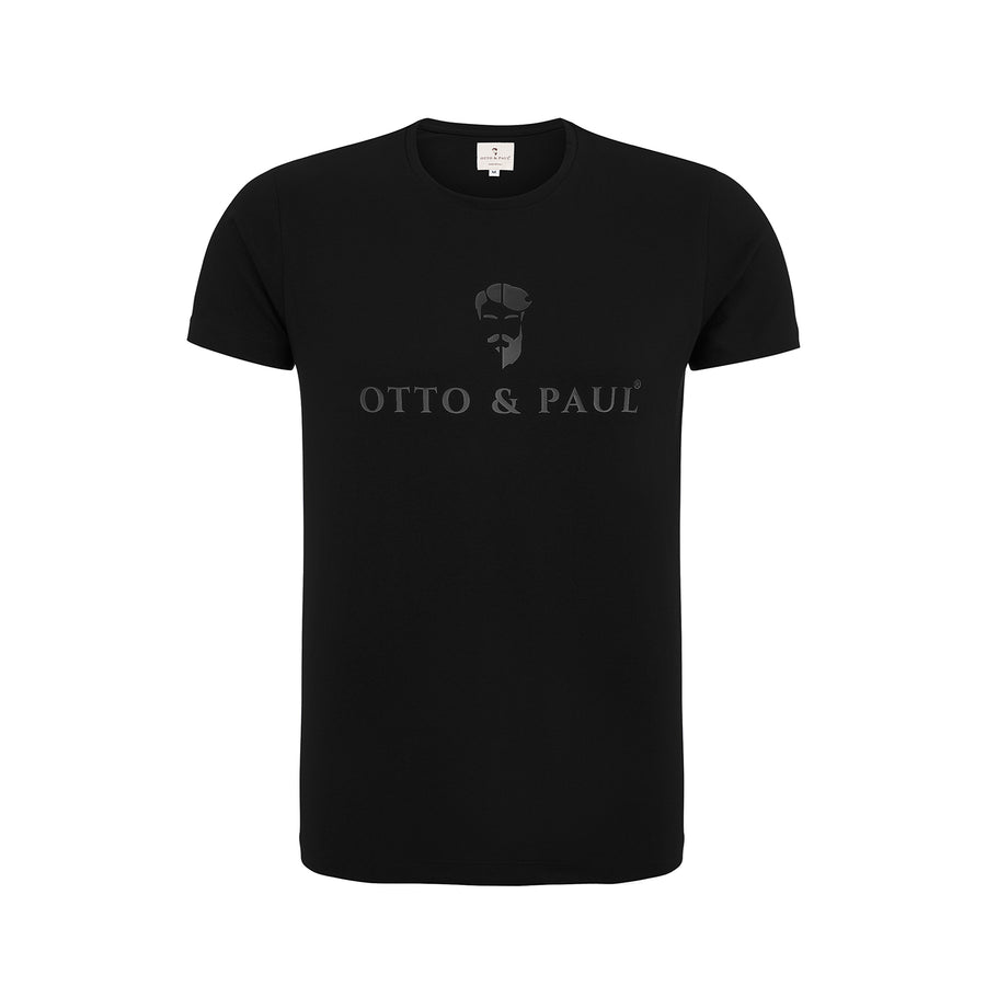 Iconic 1/2 Arm T-Shirt schwarz + Logo in Schwarz